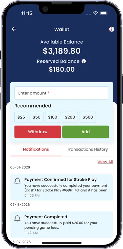 Wallet feature