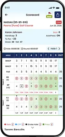 Instant score updates screen